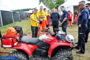 Komendant Główny Policji sprawdził przygotowanie do akcji Przystanek Woodstock
