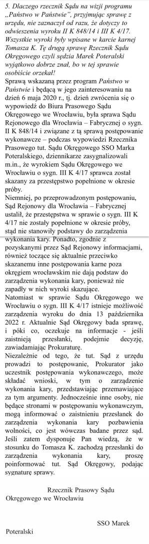 [VIDEO] RUTKOWSKI: Wrocławski „Tulipan” Tomasz K. ma iść do więzienia. Tak zdecydował, po dostarczeniu argumentów, Sąd Rejonowy w Środzie Śląskiej!