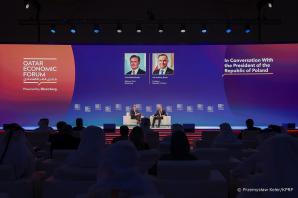 [VIDEO] Prezydent Andrzej Duda na Katarskim Forum Ekonomicznym