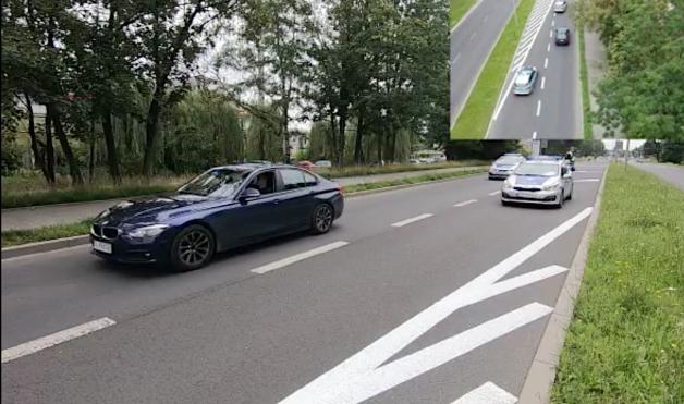 [VIDEO] Policjanci przypominają o jeździe „na suwak”