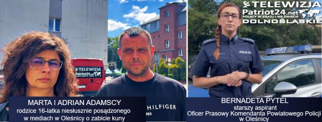 [VIDEO] PATRIOT24 INTERWENIUJE: To nie 16-letni Artur Adamski zabił kunę w Oleśnicy! Platformy „Spotted Oleśnica” oraz „DIOZ” okłamują swoich czytelników! Rodzina będzie domagać się odszkodowań. Pojawiły się zachęty do płatnych morderstw!